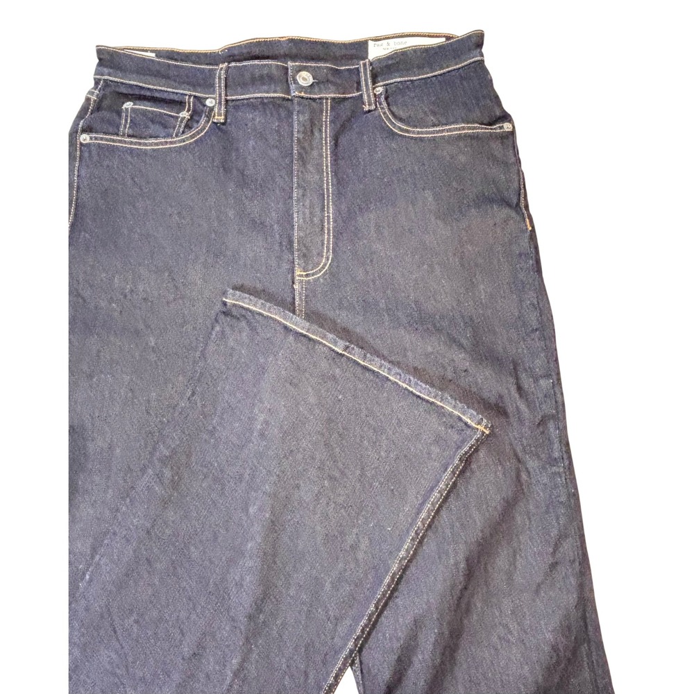 Rag & Bone Casey jeans high rise flare bell bottom women's 34x34 blue indigo